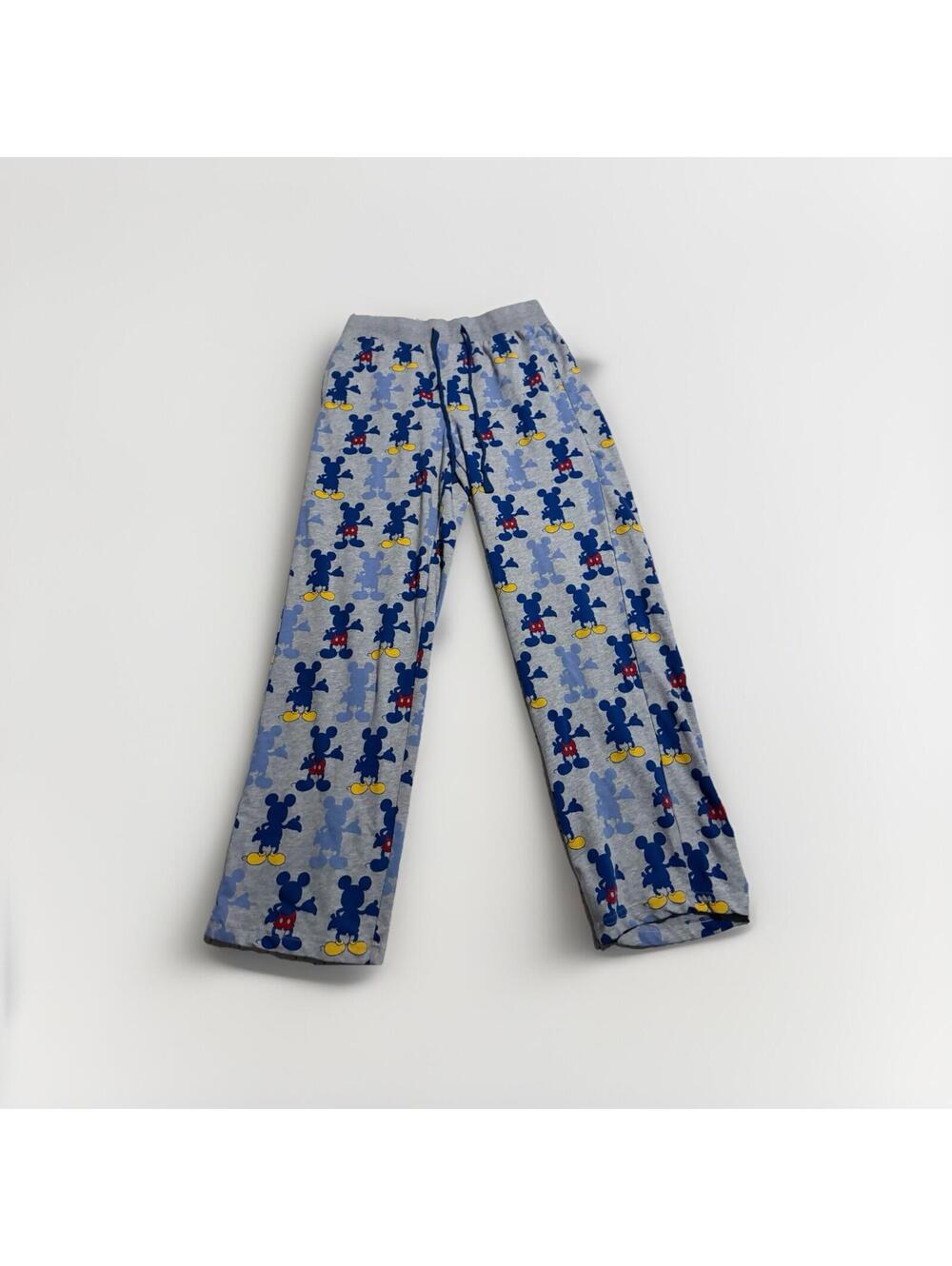 Disney Mickey Mouse Lounge Pajama Pants Gray Allover Print Medium